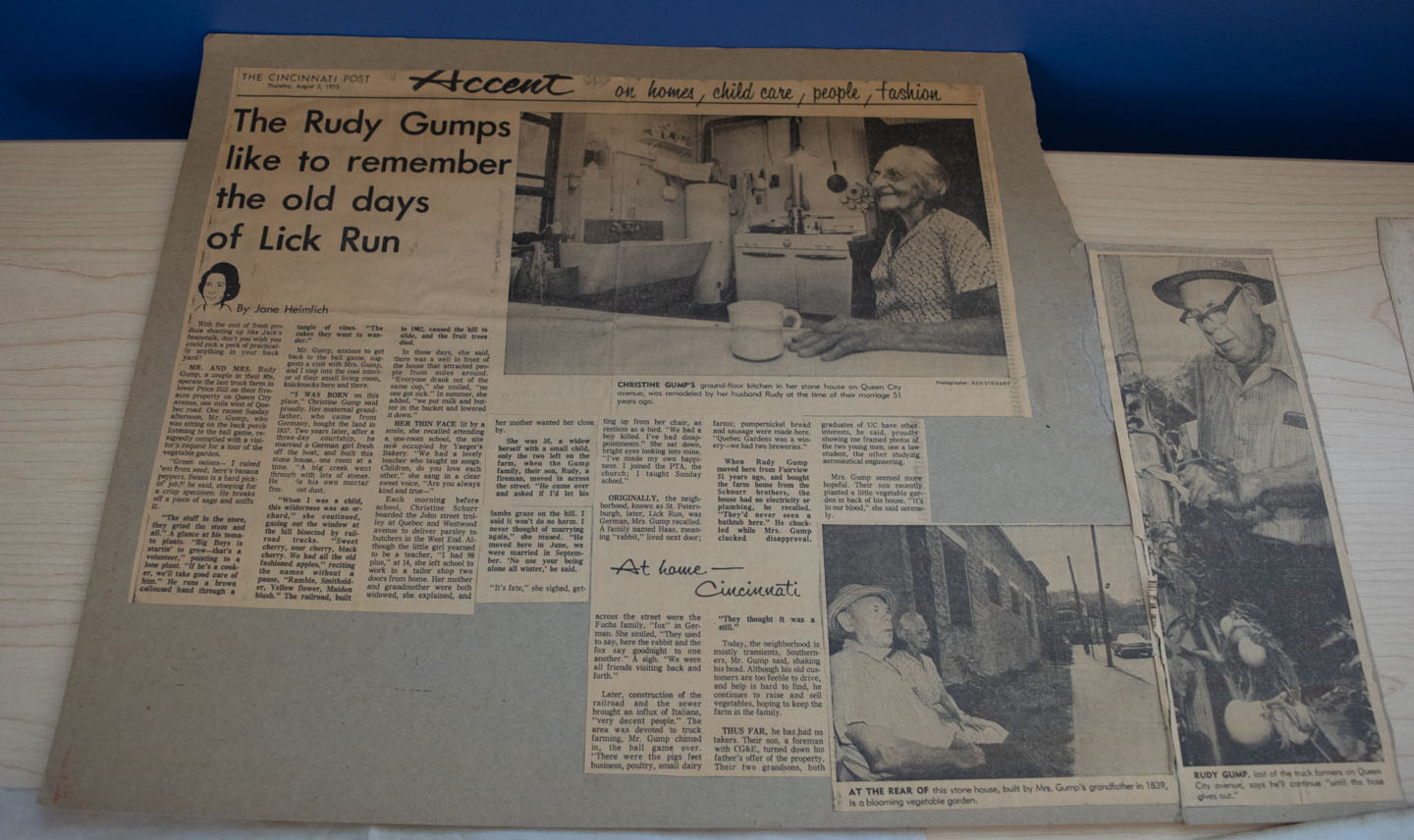 1973 Cincinnati Post article on Rudy Gump. Source: Cincinnati Post.