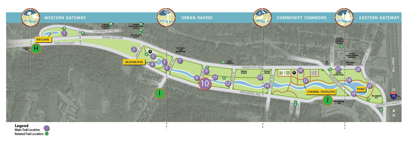 Map showing Trail Location #10 - Little Italy