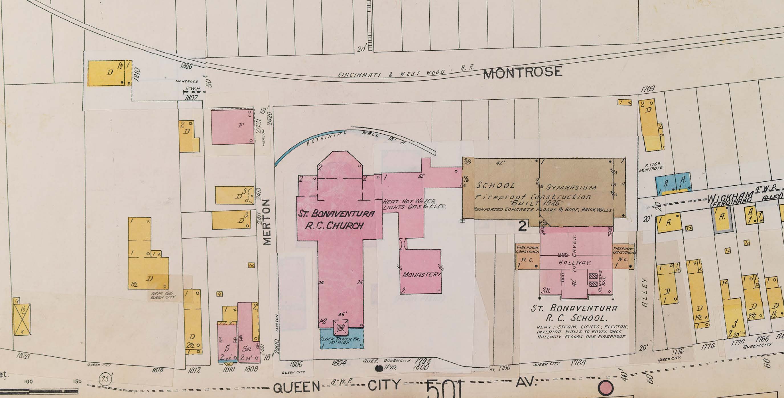 St. Bonaventure Church, post 1917