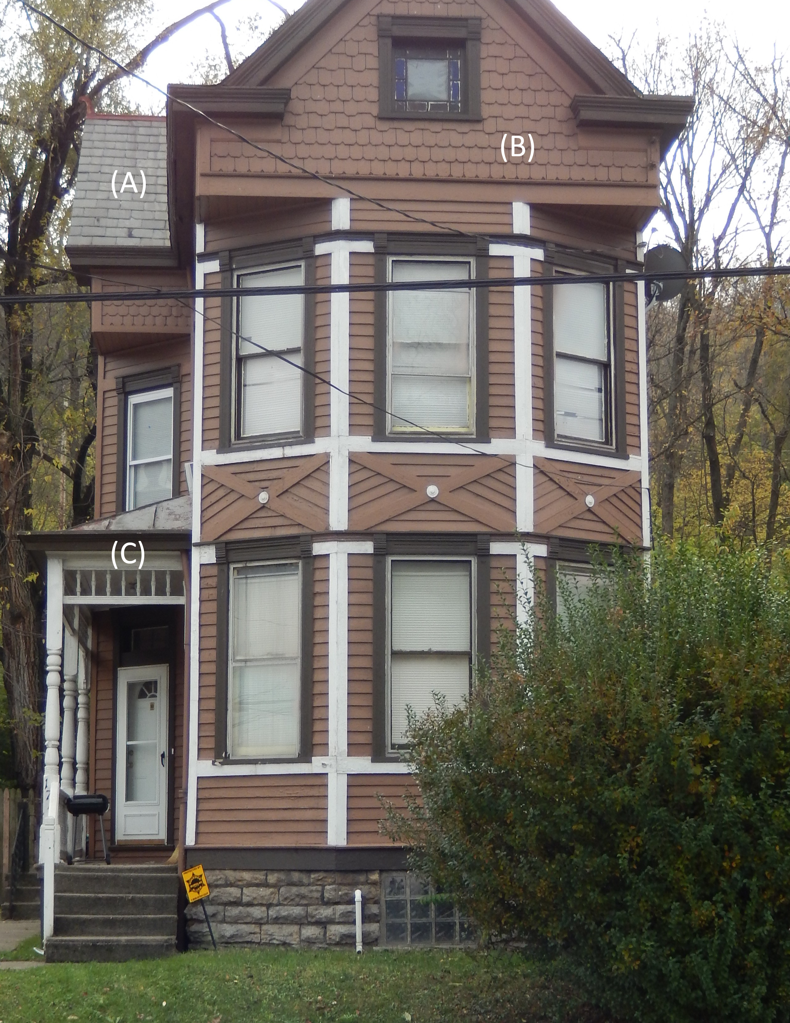 Stick style residence on Westwood Avenue