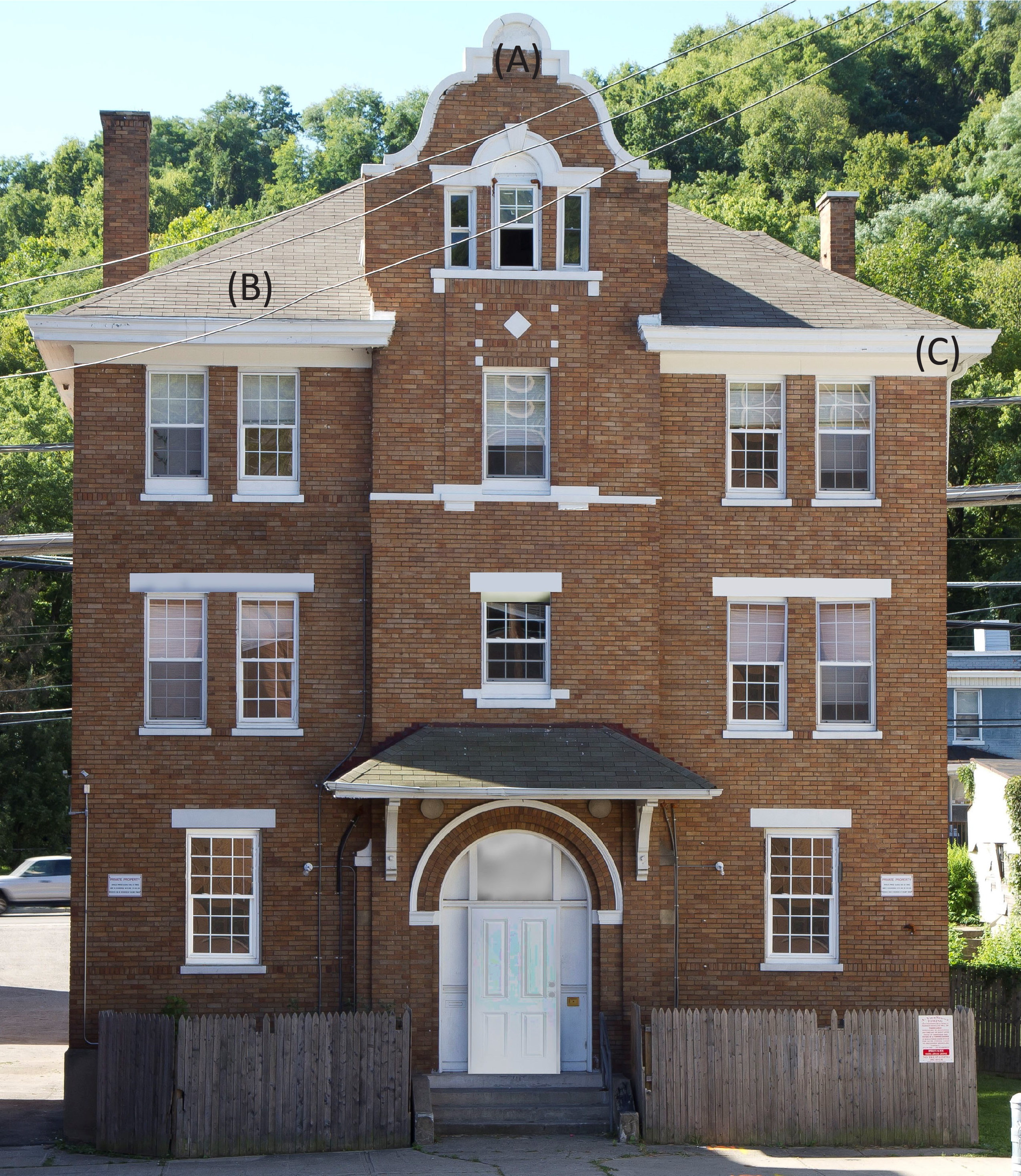 Example of Mission style buildling (nun's home) that once stood on Queen City Avenue
